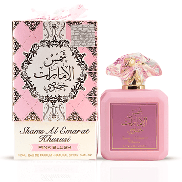 Pink Blush Shams Al Emarat Khususi Eau De Parfum Spray 100ML (3.4 OZ) by Ard Al Zaafaran |  | A Sweet, Elegant Fragrance for Every Occasion.