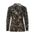 thumbnail image 5 of Yuyamidu Camo Hunting Long Sleeve Golf Shirts for Women 1/4 Zip V-Neck Collared Athletic Tennis Shirts Wood Workout Shirt for Outdoor Sports, Size 2XL, 5 of 8