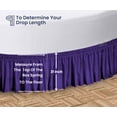 thumbnail image 5 of SGI Bedding Round Bed Skirt |Wrap Around Microfiber Bed Skirt | Fade Resistant, Wrinkle Free, Anti-static, Decorative, Extra Storage Space, Clutter-Free | 87" Diameter / 14" Drop, Purple, 5 of 8