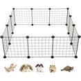 thumbnail image 2 of Pet Playpen,Small Animals Cage DIY Wire Portable Yard Fence for Indoor/Outdoor Use,Puppies,Kitties,Bunny,Turtle 14" x 14", 2 of 8