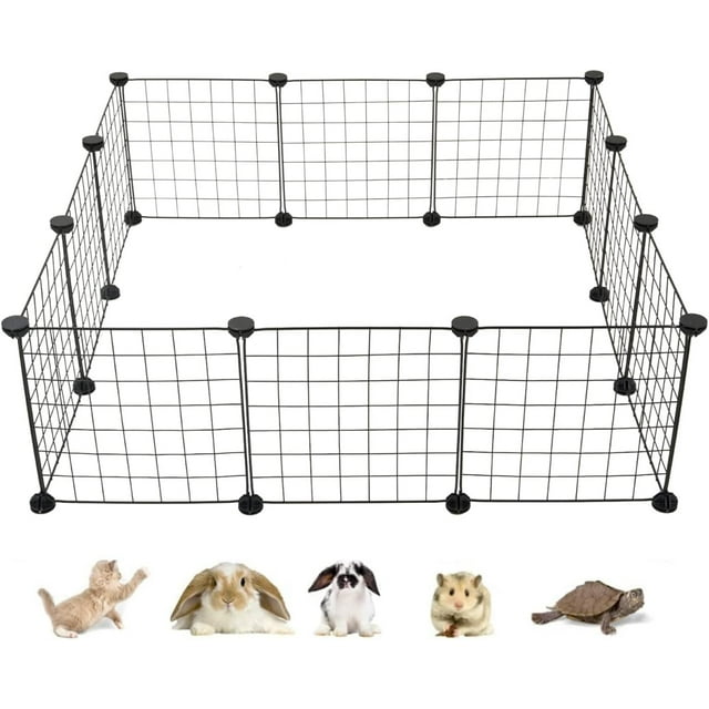 Pet Playpen, Small Animals Supplies, 12 Panels Exercise Playpens Cage