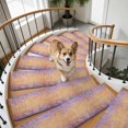 Abstract Colors Stair Treads Non Slip for Steps Purple Orange Clouds ...