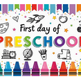 thumbnail image 4 of Colorful Crayon Preschool Banner First Day School Theme Educational Decor for Classroom Decoration Kids Event, 4 of 4