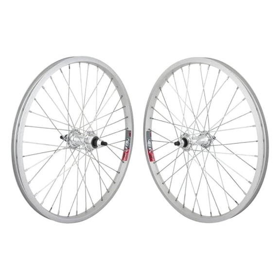 LXKJ Wheel Set 20 x 1.75 Silver, 36H, BMX 3/8 FW Hub, 14g UCP Spokes