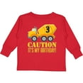 thumbnail image 3 of Inktastic 3rd Birthday Construction Truck, Cement Mixer 3 Years Old Boys Long Sleeve Toddler T-Shirt, 3 of 5