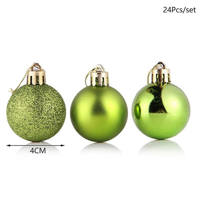 PENGXIANG 24pcs Christmas Ball Christmas Tree Decoration Ornaments For Home Decor
