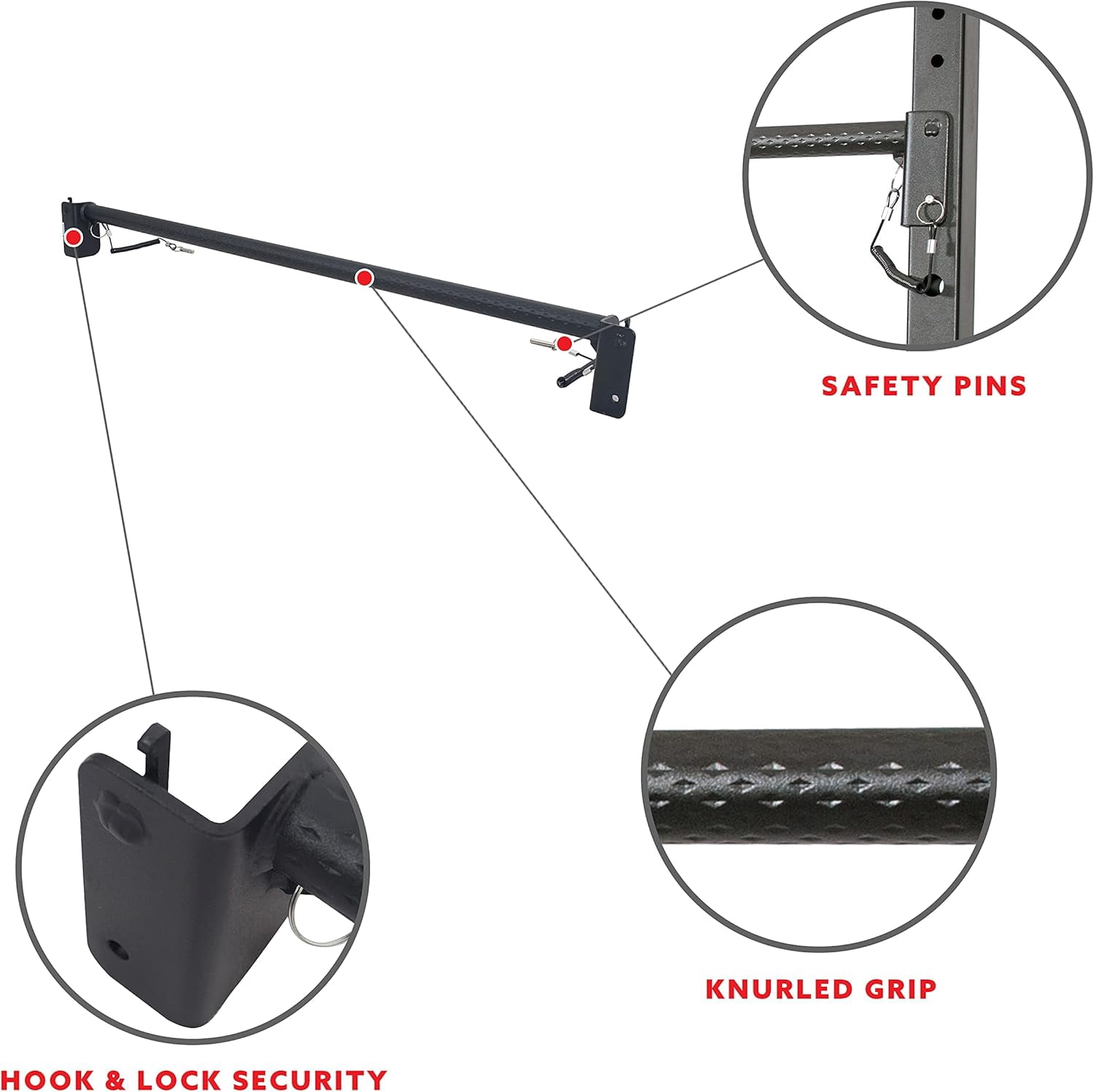 Power Cage Squat Rack Upgrade Attachments for Home Gym