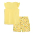 thumbnail image 5 of Leey-World Toddler Girl Clothes 2T 3T 4T 5T Summer Outfits Cotton Sleeveless Tank Tops Shorts Little Girls Clothing Set(Yellow,3-4 Years), 5 of 9