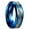 Blue, variant on Blue 8mm Men's Tungsten Carbide Ring Carbon Fiber Wedding Band Size 5-14