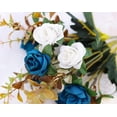 thumbnail image 4 of Nvzi Artificial Flowers,2 Packs of Artificial Roses, 24 Little Rose Silk Flowers. Plastic Flowers,Plants for Home Hotel Wedding Christmas Tables Decorations, Dark Blue, 4 of 4