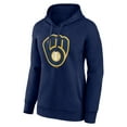 thumbnail image 2 of Women's Fanatics Navy Milwaukee Brewers Logo Pullover Hoodie, 2 of 3