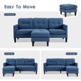 thumbnail image 5 of Haverchair Modern Sectional Sofa Couch with Reversible Chaise L-Shaped Couch for Living Room,BLUE, 5 of 7