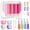 Pink, variant on 21 Pack Travel Bottles for Toiletries, Leak-Proof TSA Compliant Silicone Travel Size Containers for Shampoo and Conditioner, BPA Free with Toiletry Bag (Gray)