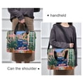 thumbnail image 6 of FORMRS 16" Laptop Bag Carrying Sleeve Case with Handle Travel Shoulder Briefcase, Green Window, 6 of 8