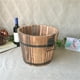 thumbnail image 4 of Maceta de madera para macetas, contenedor de flores, decoración del hogar, maceta de barril L, 4 of 9