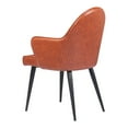 thumbnail image 5 of Silloth Dining Chair Brown Dining Chair, Modern Style, Plush and durable faux leather fabric, Steel, Indoor Dining, 5 of 5