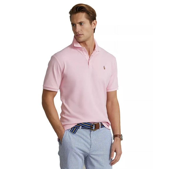 Polo Ralph Lauren CARAMEL PINK Men's Classic Fit Soft Polo Shirt, US Large