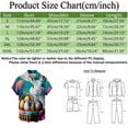 thumbnail image 3 of Wyzesi Jack Shirt Men Large Male Spring and Summer Easter Day Short Shirt Lapel Fully Printed Printed Single Shirt with Pocket Brown Shirt Men Off The Shoulder, 3 of 4