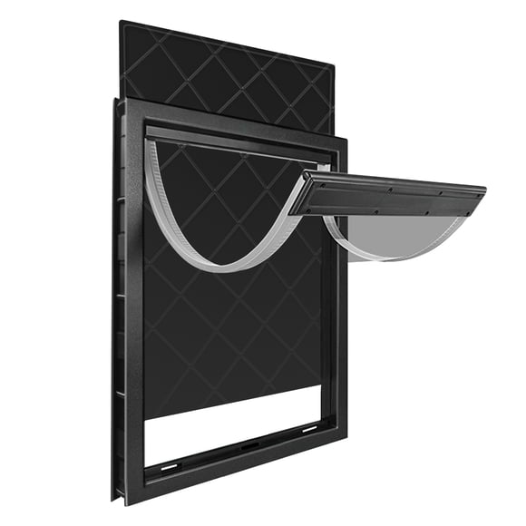 Yedigre TG Porte pour Chien, Porte pour Toutou en Plastique, Porte pour Chien pour Temps Extrême, Grande Porte pour Chien pour Grands et Très Grands Chiens, Grande Porte pour Toutou à Position Magnétique