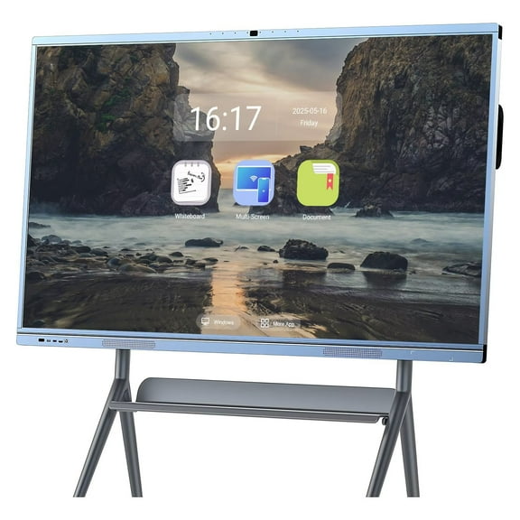 JYXOIHUB Interactive Smart Board 65" 4K, Multi-Touch Whiteboard Calendar Wireless Casting and Dual System Smart Board for Classroom, Office and Advertising(Include Wall Mount)