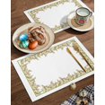 thumbnail image 2 of Easter Placemats Set of 4, Cute Bunny Placemat for Dining Table Decorations, Easter Eggs Place Mats, Spring Table Mats for Kitchen Dinner Seasonal Holiday Party Decor, 2 of 5