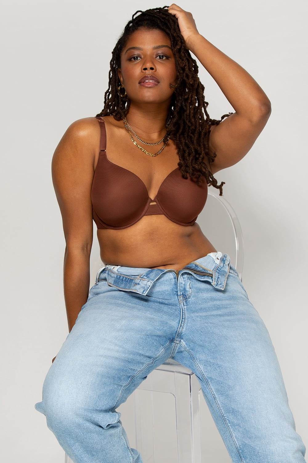 Smart & Sexy Women's Everyday Invisible Full Coverage T-Shirt Bra