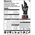 thumbnail image 2 of Skintx Medical Grade Nitrile Disposable Gloves, BLK50015-L-BX, Black, (Pack of 100), 2 of 5