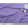 thumbnail image 3 of Soimoi Purple Velvet Fabric Feather & Dream Catcher Home Decor Printed Craft Fabric by the Yard 58 Inch Wide, 3 of 3