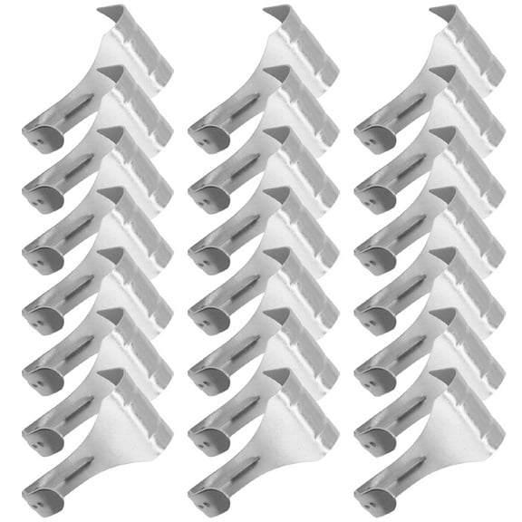 20 Pcs S-hook Hooks for Hanging Molding Picture Rails Plate Wall Hangers Mirror Photo Frame Moulding System