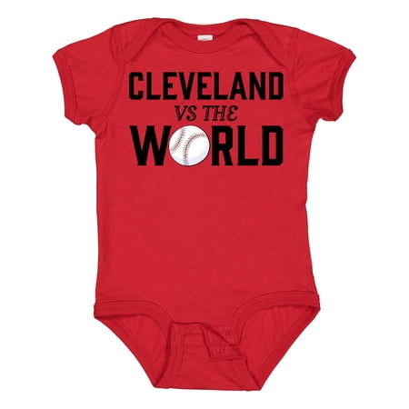 

Inktastic Cleveland Vs. the World with Baseball Gift Baby Boy or Baby Girl Bodysuit