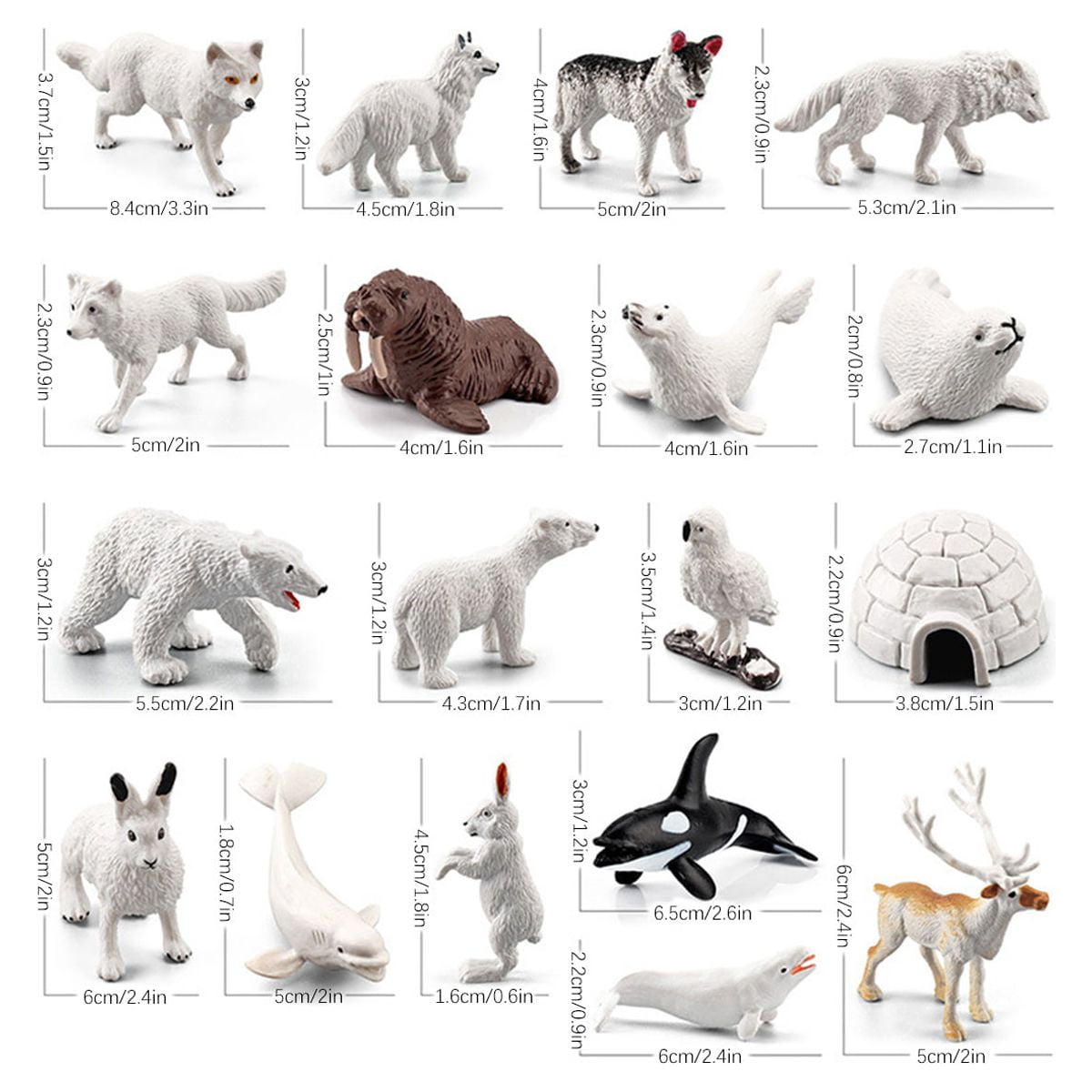 Tundra animal figurines sales