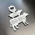 thumbnail image 2 of Metal Meat Temperature Magnet for Fridge and Grill, BBQ Gift Men Grilling Party for Husband, Meat Temperature Magnet, Unique Grilling Accessories Smoking Meat Accessories (A), 2 of 6