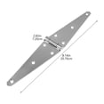 thumbnail image 2 of OULII 2Pcs Outdoor Hinges Silver Heavy Duty for Gate Hardware Support, 2 of 7