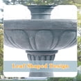thumbnail image 6 of Alukang 41" Italian Outdoor Water Fountain, 3-Tier Garden Fountains and Waterfall with Pump & Pineapple Finial, Freestanding Resin Waterfall Fountain Feature for Patio,Backyard,Home Decor, Gray, 6 of 10