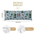thumbnail image 2 of Disketp Camping Caravan Print Body Pillow Cover - Super Soft 20x54 Body Pillow Case,Long Side Hidden Zipper (without pillow core), 2 of 6