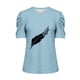 thumbnail image 4 of Blusas de Manga Corta para las Mujeres, Blusa de Camiseta Suelta Casual Hecha de Tela Cómoda para Todo el Uso Diario de Temporada, Blusas para las Mujeres Casual, 4 of 8