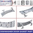 thumbnail image 6 of Whole Parts Dryer Door Hinge (Black) Part # 4774EL2001A - Replacement & Compatible with Some LG Dryers, 6 of 9