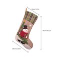 thumbnail image 2 of Moyic Medias de Navidad rojo verde rejilla muñeco de nieve calcetines soporte árbol de Navidad bolsa de regalo colgante gran capacidad hogar chimenea Kits de decoración para fiestas Papá Noel Moyic HA070028-01B, 2 of 6
