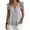 Light Ashy, variant on Womens Summer Tops Ruffle Cap Sleeveless V-Neck Solid Color 60%Cotton，40%Linen Blouses Button Front Pintuck Pleated Tunic Boho Casual Trendy Shirts White 3Xl