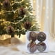 thumbnail image 1 of Christmas Decorations 4 Piece Flocked Christmas Balls Christmas Decoration SetMultiple Styles Of Christmas Tree Decorations Can Also Be Used For Other Party, 1 of 6