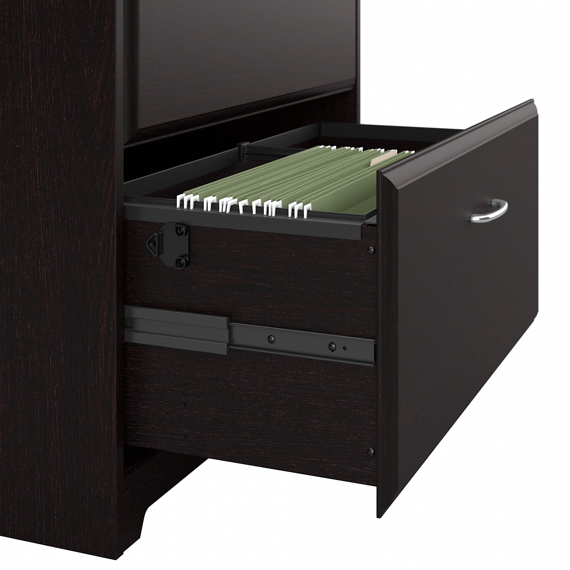 Cabot 2 Drawer Lateral File Cabinet in Chocolate Espresso Oak - Engineered Wood