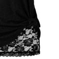 thumbnail image 4 of Lace Blouses for Women Elegant,Ladies Personalised T Shirt Y2K Gothic One Shoulder Long Sleeved Tops Casual Loose Summer Spring Shirt Lace Floral Going Out Tee Tunic Halloween Tops, 4 of 5