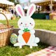 thumbnail image 5 of Uuiauoio Easter Yard Outdoor Decorations- Easter Bunny Eggs Yard Signs Decoration with Stakes - Rabbit Egg Decor Waterproof Lawn Signs for Party Supplies Garden Spring Home Decor, 5 of 6