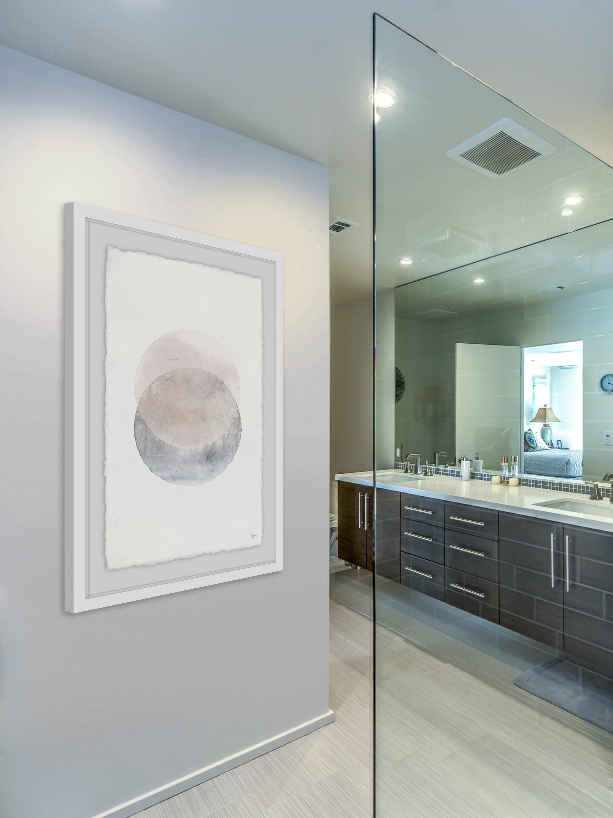 Two Spheres Framed Painting Print