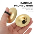 thumbnail image 5 of CIMAXIC 6pcs Musical Instrumen Belly Dance Copper Finger Cymbals Percussion Cymbals Dancing Props Percussion Instrument (Golden),2.17"X2.17"X0.2", 5 of 5