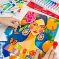 thumbnail image 5 of AUREUO Acrylic Painting Kit - 12 Colors Acrylic Paint Tubes, 9X12 Inch/ 2 Pack Canvas Panels, 5 Paint Brushes, Palette & Sponge - Canvas Painting Kit for Adults, Beginners, 5 of 7