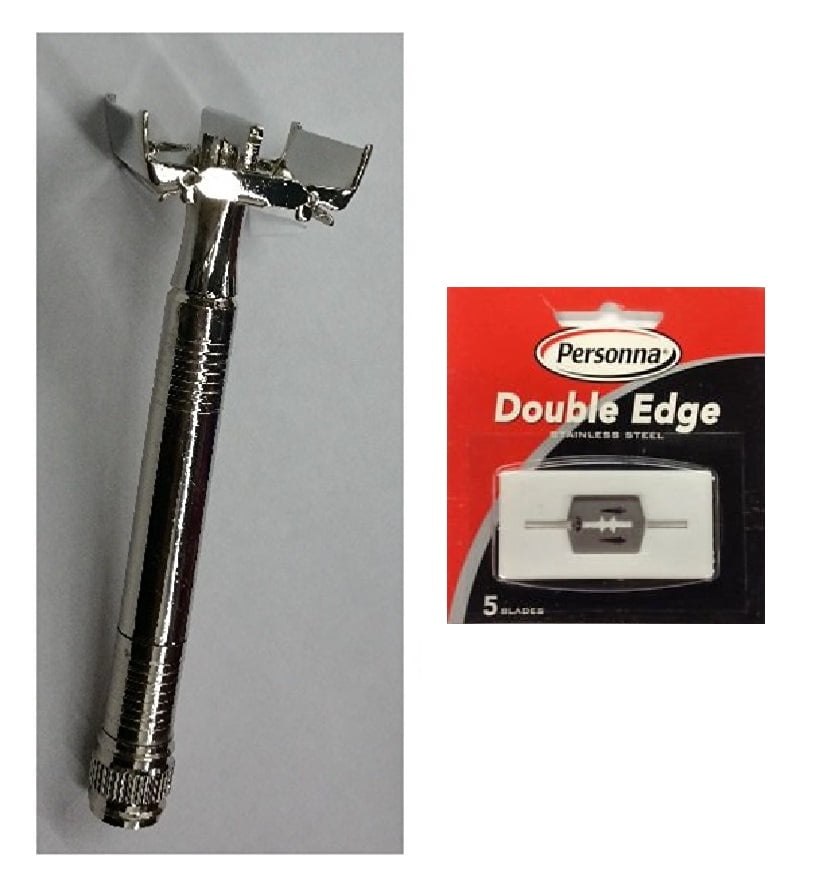 Double Edge Safety Razor + Personna Double Edge Stainless