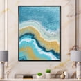 thumbnail image 2 of Abstract Composition In Blue and Yellow VI 24 in x 32 in Framed Painting Canvas Art Print, by Designart, 2 of 5