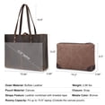 thumbnail image 3 of Bolso de hombro S-ZONE de cuero genuino para mujer, 3 of 7