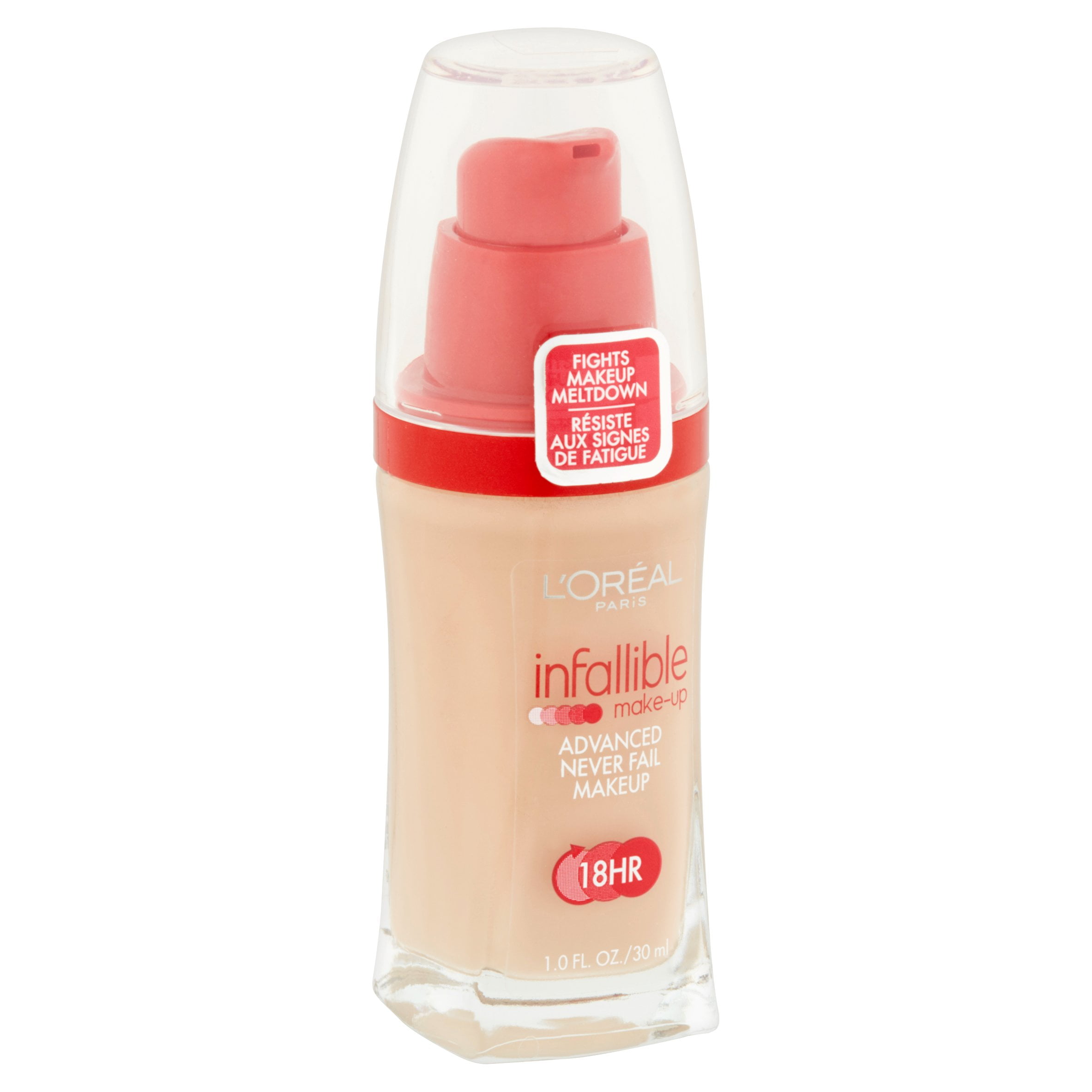 L'Oreal Paris Infallible Never Fail Liquid Makeup with SPF 20, Creamy Natural